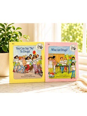 Drug-Free Kids Vintage Childrens Books By Gretchen Super & Blanche Sims 1990 Tro